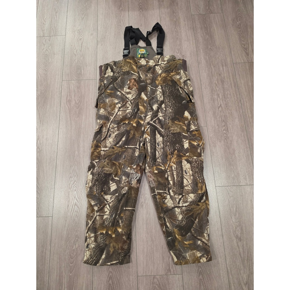 Cabelas Super Slam Hunting Systems Bibs Mens 2XL Camo Insulated Overalls 931888